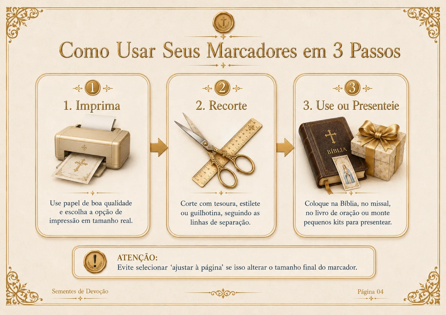 Como usar os marcadores católicos em 3 passos