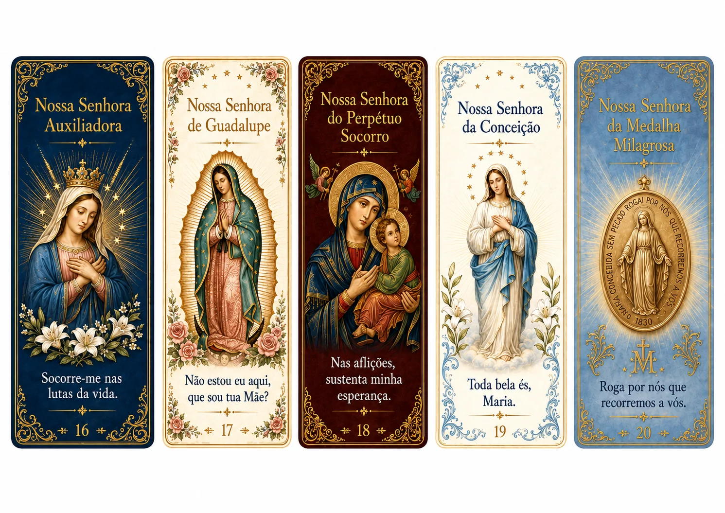 Marcadores católicos da Virgem Maria