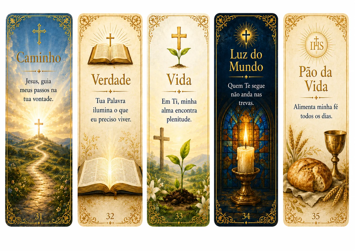 Marcadores católicos de Jesus Cristo
