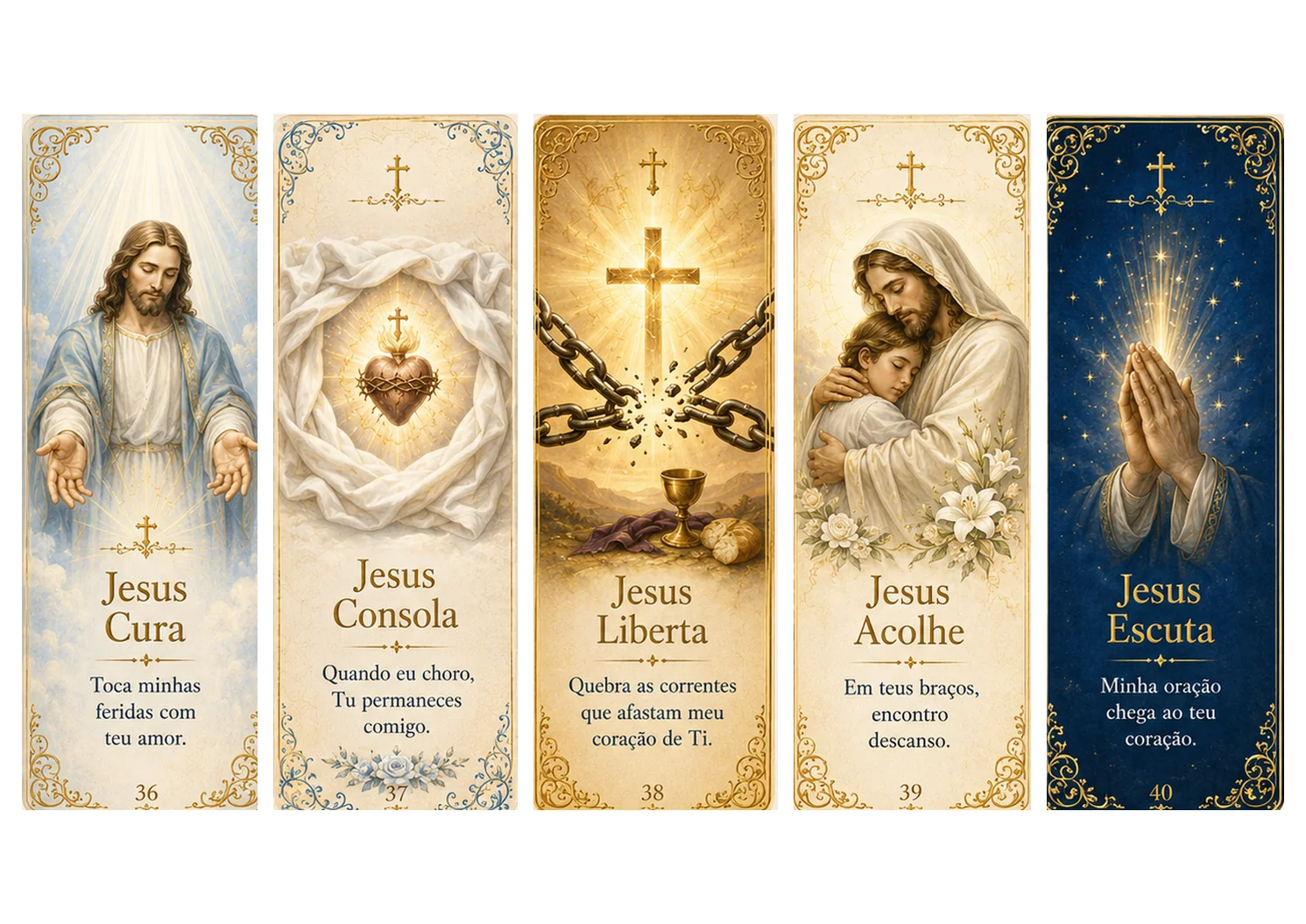 Marcadores católicos de Jesus Cristo